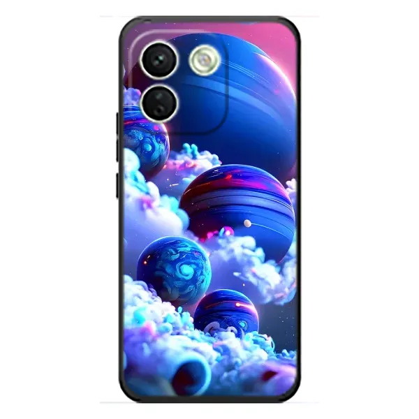 Чехол с рисунком «Синие планеты» для Xiaomi Redmi Note 17 Pro Max