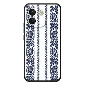 Силіконовый Чохол на Xiaomi Redmi Note 17 Pro Max з картинкой Вишиванки (Синя вишиванка)