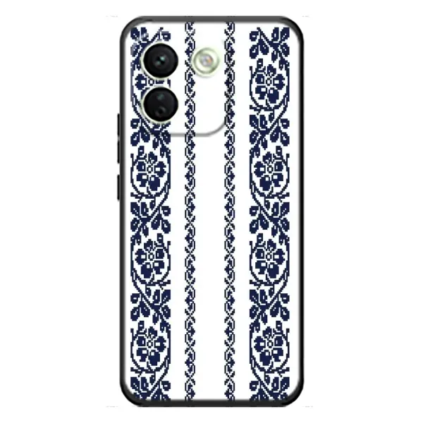 Чехол с рисунком «Синяя вышиванка» для Xiaomi Redmi Note 17 Pro Max
