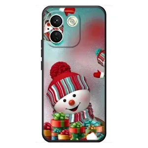 Чохли на Новий Рік Xiaomi Redmi Note 17 Pro Max (Сніговик в шапці)