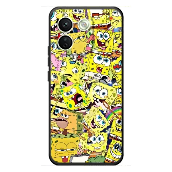 Чехол с рисунком «Спанч Боб Арт» для Xiaomi Redmi Note 17 Pro Max Чехол с рисунком «Спанч Боб Арт» для Xiaomi Redmi Note 17 Pro Max