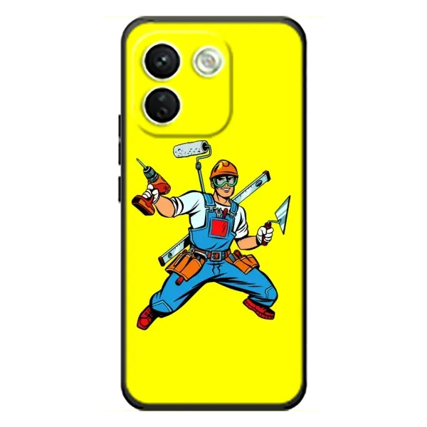 Чехол с рисунком «Строитель» для Xiaomi Redmi Note 17 Pro Max Чехол с рисунком «Строитель» для Xiaomi Redmi Note 17 Pro Max