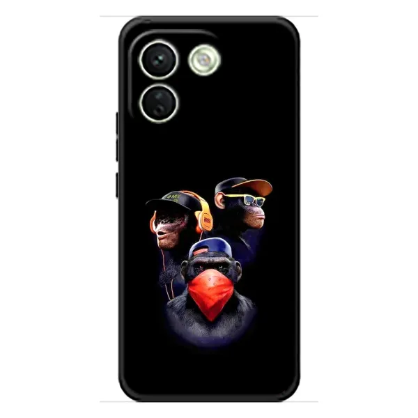 Чехол с рисунком «Три обезьяны» для Xiaomi Redmi Note 17 Pro Max Чехол с рисунком «Три обезьяны» для Xiaomi Redmi Note 17 Pro Max