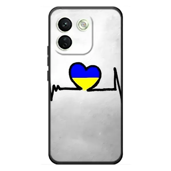 Чехол с рисунком «Украинская кардиограмма» для Xiaomi Redmi Note 17 Pro Max Чехол с рисунком «Украинская кардиограмма» для Xiaomi Redmi Note 17 Pro Max