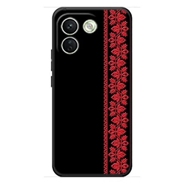 Чехол с рисунком «Вышиванка на черном» для Xiaomi Redmi Note 17 Pro Max