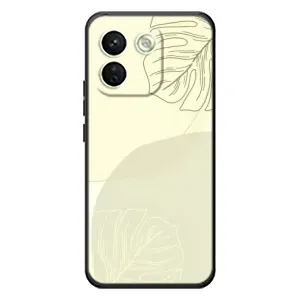 Чехол цветочный дизайн для Xiaomi Redmi Note 17 Pro Max (Зелёный фон)