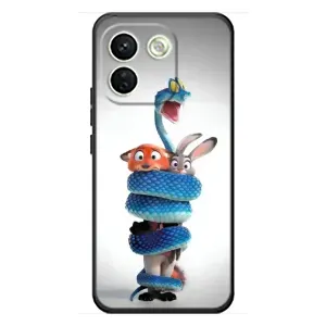 Силиконовый чехол с принтом Зоотрополіс для Xiaomi Redmi Note 17 Pro Max (Змея Зоо)