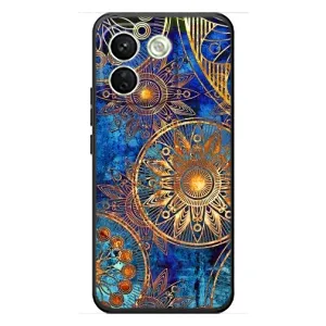 Чохли з сенсом на Xiaomi Redmi Note 17 Pro Max (Золоті узори)