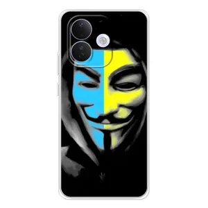 Чехол с Украинской символикой на Сяоми Редми Ноте 17 Про (Анонимус патриот)