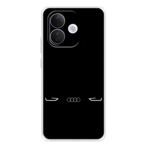 Силиконовый бампер с картинкой машины на Xiaomi Redmi Note 17 Pro (Силует Audi)