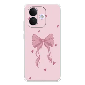 Чохол банти для Xiaomi Redmi Note 17 Pro (Бант на рожевому)
