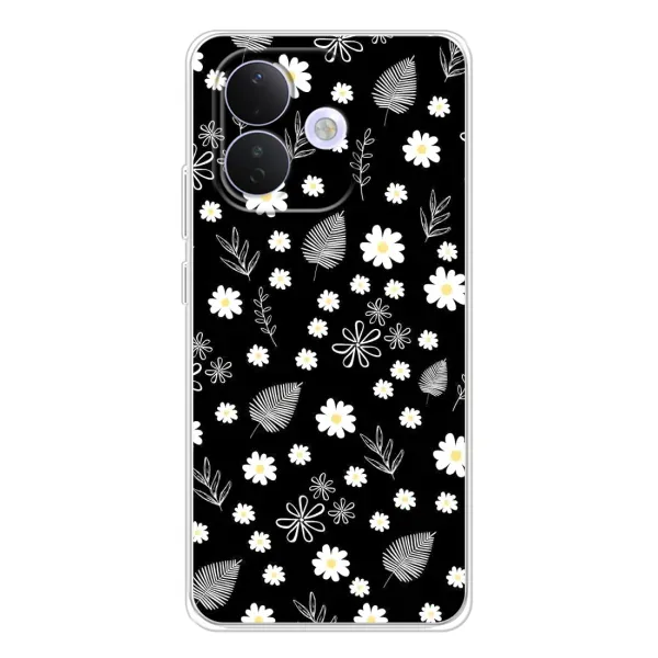Чехол с рисунком «цветение на чорном» для Xiaomi Redmi Note 17 Pro