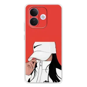 Силиконовый Чехол на Xiaomi Redmi Note 17 Pro с картинкой Стильных Девушек (Девушка Nike)