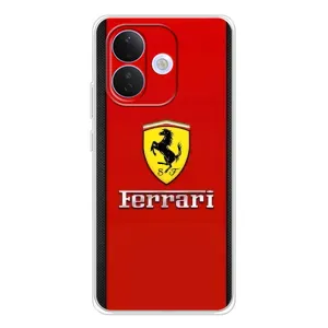 Силиконовый бампер с картинкой машины на Xiaomi Redmi Note 17 Pro (Ferrari Logo)