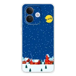 Силіконовий бампер на різдво для Xiaomi Redmi Note 17 Pro (Місто в снігу)