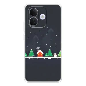 Силіконовий бампер на різдво для Xiaomi Redmi Note 17 Pro (Місто зимове)