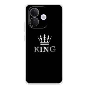 Чехол (Корона на чёрном фоне) для Сяоми Редми Ноте 17 Про (KING)