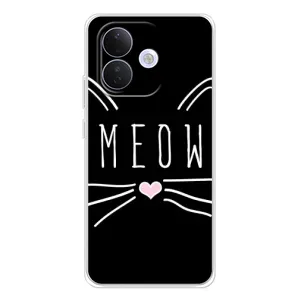 Бампер с изображением Котиков для Сяоми Редми Ноте 17 Про (КОТИК MEOW)