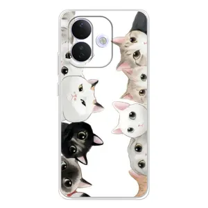 Силиконовый чехол с котиком для Xiaomi Redmi Note 17 Pro (Коты)
