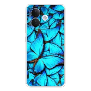 Силиконовый бампер с картинкой животных для Xiaomi Redmi Note 17 Pro (Крылья бабочек)