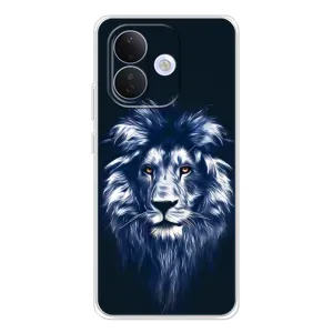 Чехол с картинкой на Xiaomi Redmi Note 17 Pro (Лев - синий)
