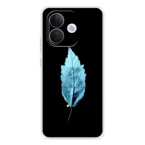 Чохол з картинками на чорному фоні для Xiaomi Redmi Note 17 Pro (Листя)