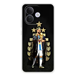 Чехлы Лео Месси Аргентина для Xiaomi Redmi Note 17 Pro (Месси король)