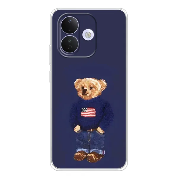 Чехол с рисунком «Мишка USA» для Xiaomi Redmi Note 17 Pro