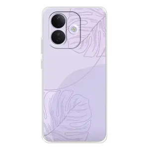 Чохол квітковий дизайн для Xiaomi Redmi Note 17 Pro (Монстера фіолетова)