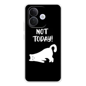 Бампер с изображением Котиков для Сяоми Редми Ноте 17 Про (Not Today)