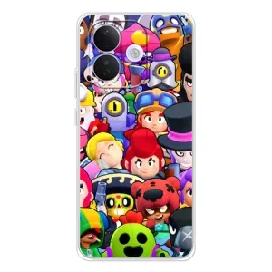 Силиконовый Чехол на Xiaomi Redmi Note 17 Pro с картинкой Brawl Stars (Персонажи)