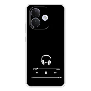 Чохол з картинками на чорному фоні для Xiaomi Redmi Note 17 Pro (Плеєр)