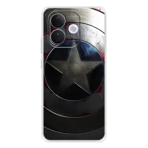 Чохол с Щітом Капітана Америки на Xiaomi Redmi Note 17 Pro (Ретро Щит Капітана)