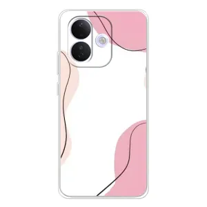 Чохол квітковий дизайн для Xiaomi Redmi Note 17 Pro (Рожевий фон)
