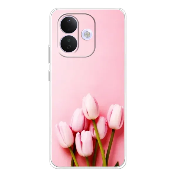 Чехол с рисунком «Розовые тюльпаны» для Xiaomi Redmi Note 17 Pro Чехол с рисунком «Розовые тюльпаны» для Xiaomi Redmi Note 17 Pro