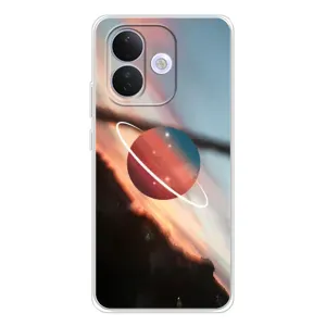 Чохол (ТПУ) з планетами на Xiaomi Redmi Note 17 Pro (Сатурн)