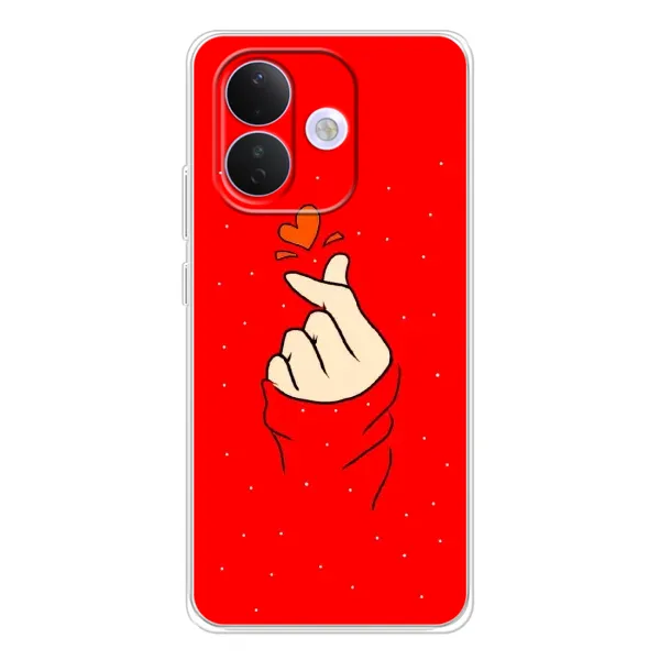 Чохол з малюнком «Сердечко на червоному» для Xiaomi Redmi Note 17 Pro