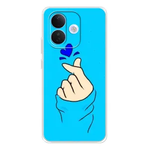 Чехлы (Знак сердечка) на Xiaomi Redmi Note 17 Pro (Сердце на синем)