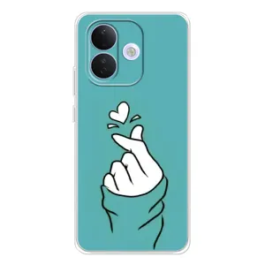 Чохол (Знак сердечка) для Xiaomi Redmi Note 17 Pro (Сердечко на бірюзовому)