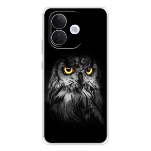 Чехлы с принтом СОВЫ для Xiaomi Redmi Note 17 Pro (Сова на чёрном)