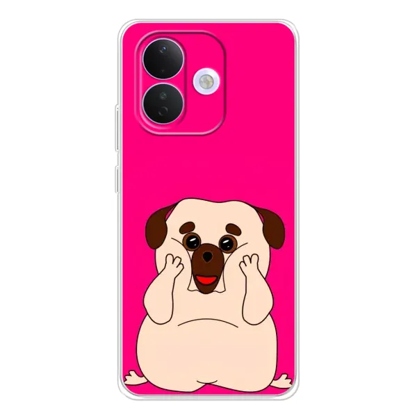 Чехол с рисунком «Веселый Мопсик» для Xiaomi Redmi Note 17 Pro
