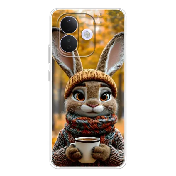 Чехол с рисунком «Зайчик с кофе» для Xiaomi Redmi Note 17 Pro Чехол с рисунком «Зайчик с кофе» для Xiaomi Redmi Note 17 Pro