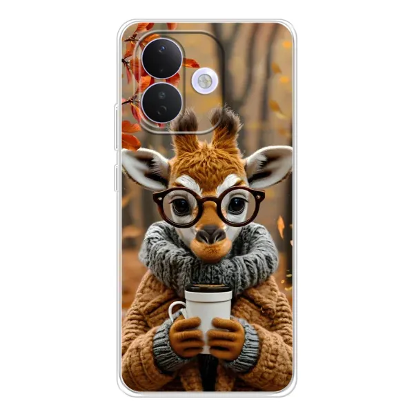 Чехол с рисунком «Жираф с кофе» для Xiaomi Redmi Note 17 Pro Чехол с рисунком «Жираф с кофе» для Xiaomi Redmi Note 17 Pro