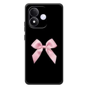 Чехол банты для Xiaomi Redmi Note 17 (Бант на черном)