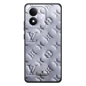 Текстурний Чохол Louis Vuitton для Сяомі Редмі Ноте 17 (Білий ЛВ)