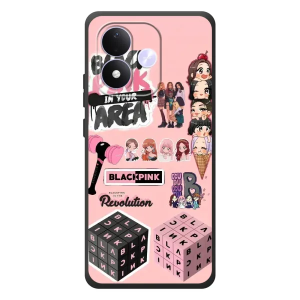Чехол с рисунком «BLACK PINK коллаж» для Xiaomi Redmi Note 17 Чехол с рисунком «BLACK PINK коллаж» для Xiaomi Redmi Note 17