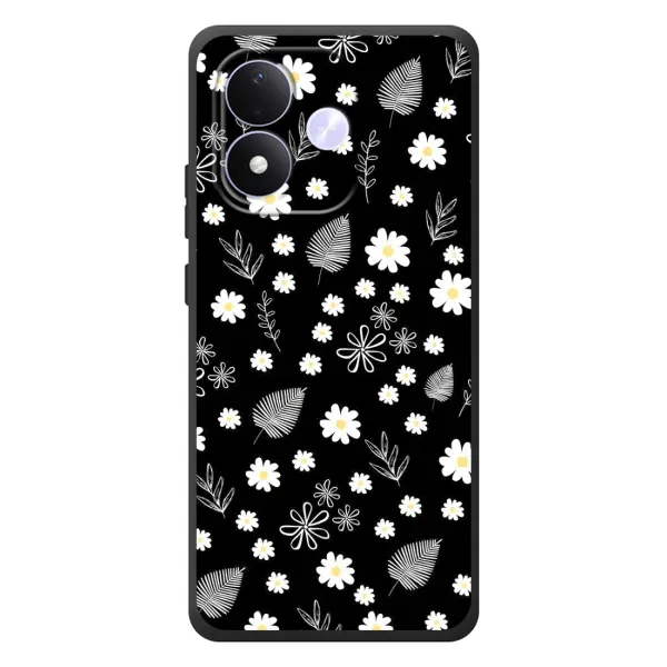 Чехол с рисунком «цветение на чорном» для Xiaomi Redmi Note 17