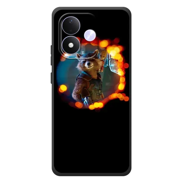Чехол с рисунком «Енот Ракета» для Xiaomi Redmi Note 17