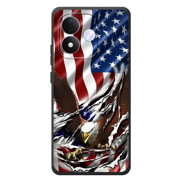 Чехол с рисунком «Флаг USA» для Xiaomi Redmi Note 17 Чехол с рисунком «Флаг USA» для Xiaomi Redmi Note 17