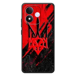 Чехлы УПА (Красно-Чёрный) на Xiaomi Redmi Note 17 (Герб в цвете УПА)
